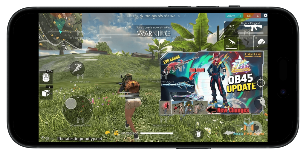 FF Beta Testing Modfyp APK For ios 5