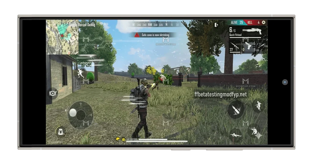ff beta testing modfyp APK For Andriod 8
